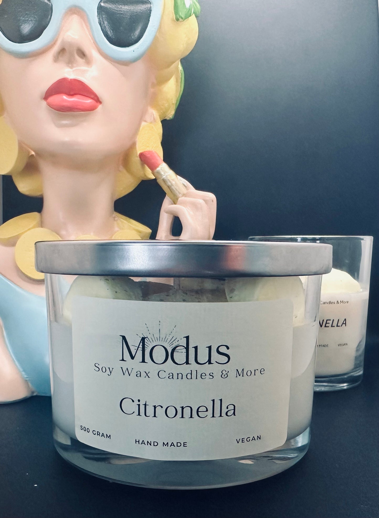 Citronella Soy Wax Kaars - Modus Candles & More
