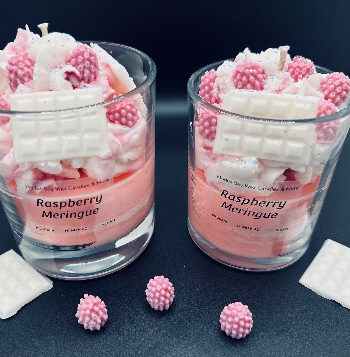 Raspberry Meringue Soy Wax Kaars - Modus Candles & More