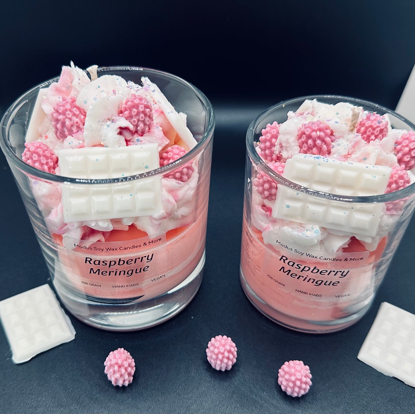 Raspberry Meringue Soy Wax Kaars - Modus Candles & More
