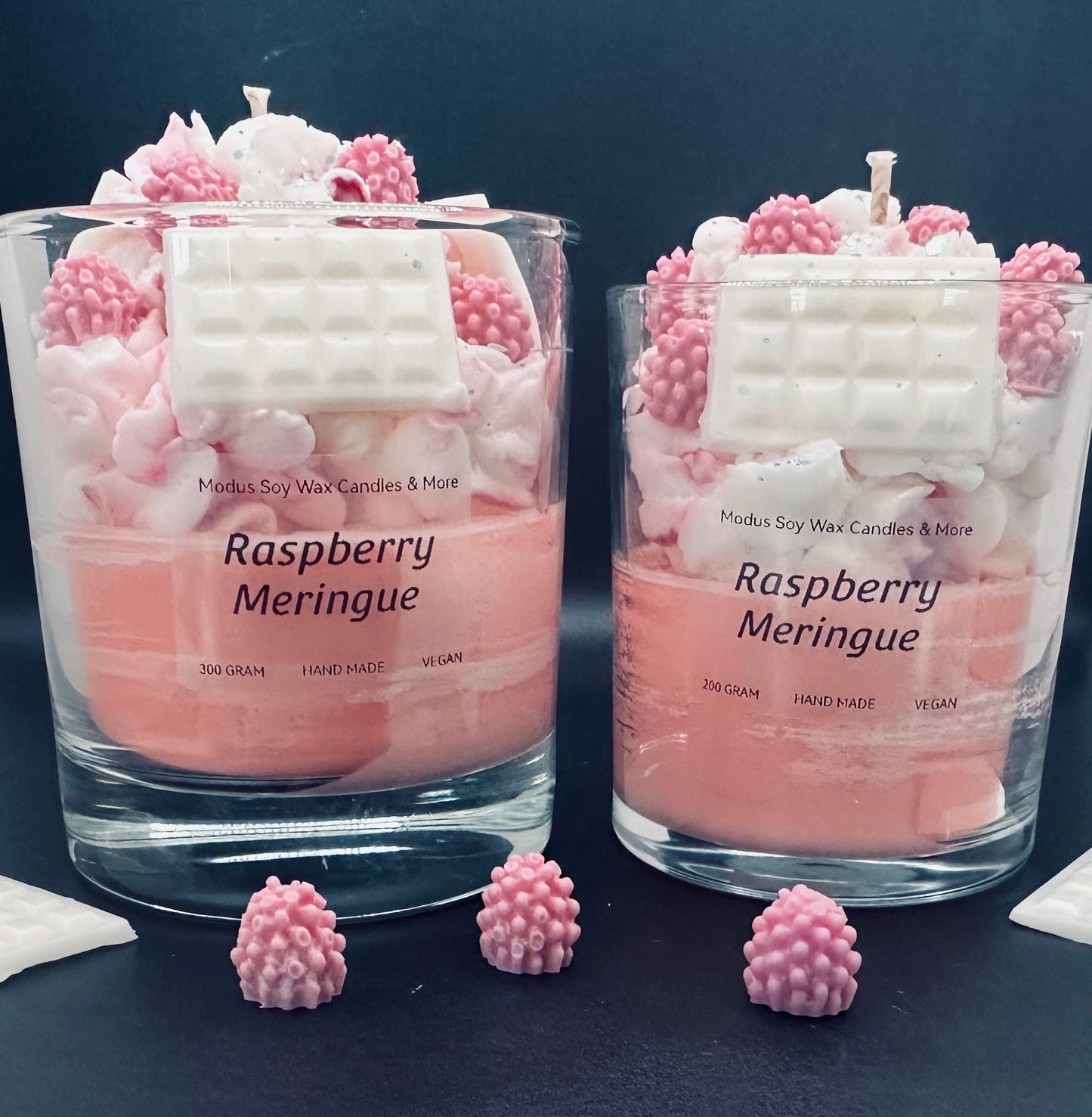 Raspberry Meringue Soy Wax Kaars - Modus Candles & More