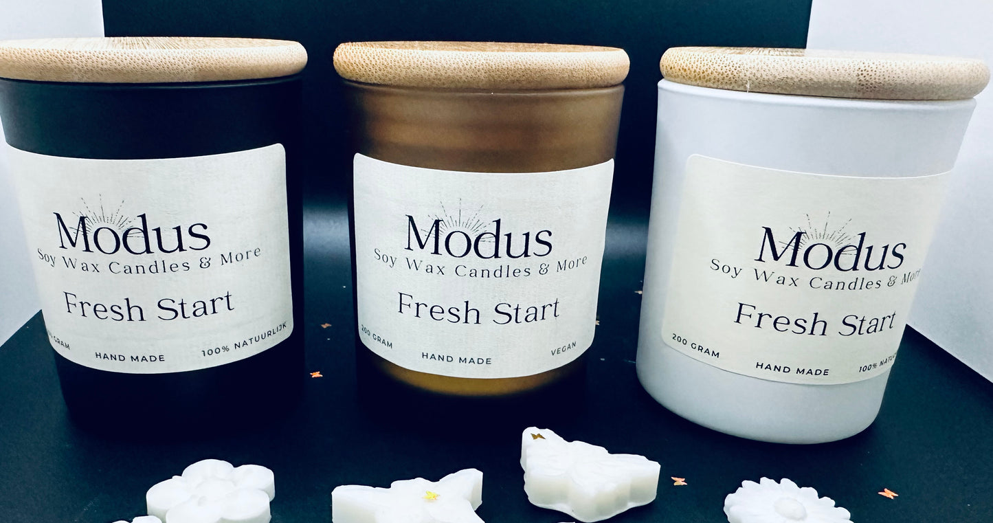 Fresh start Soy Wax Kaars - Modus Candles & More