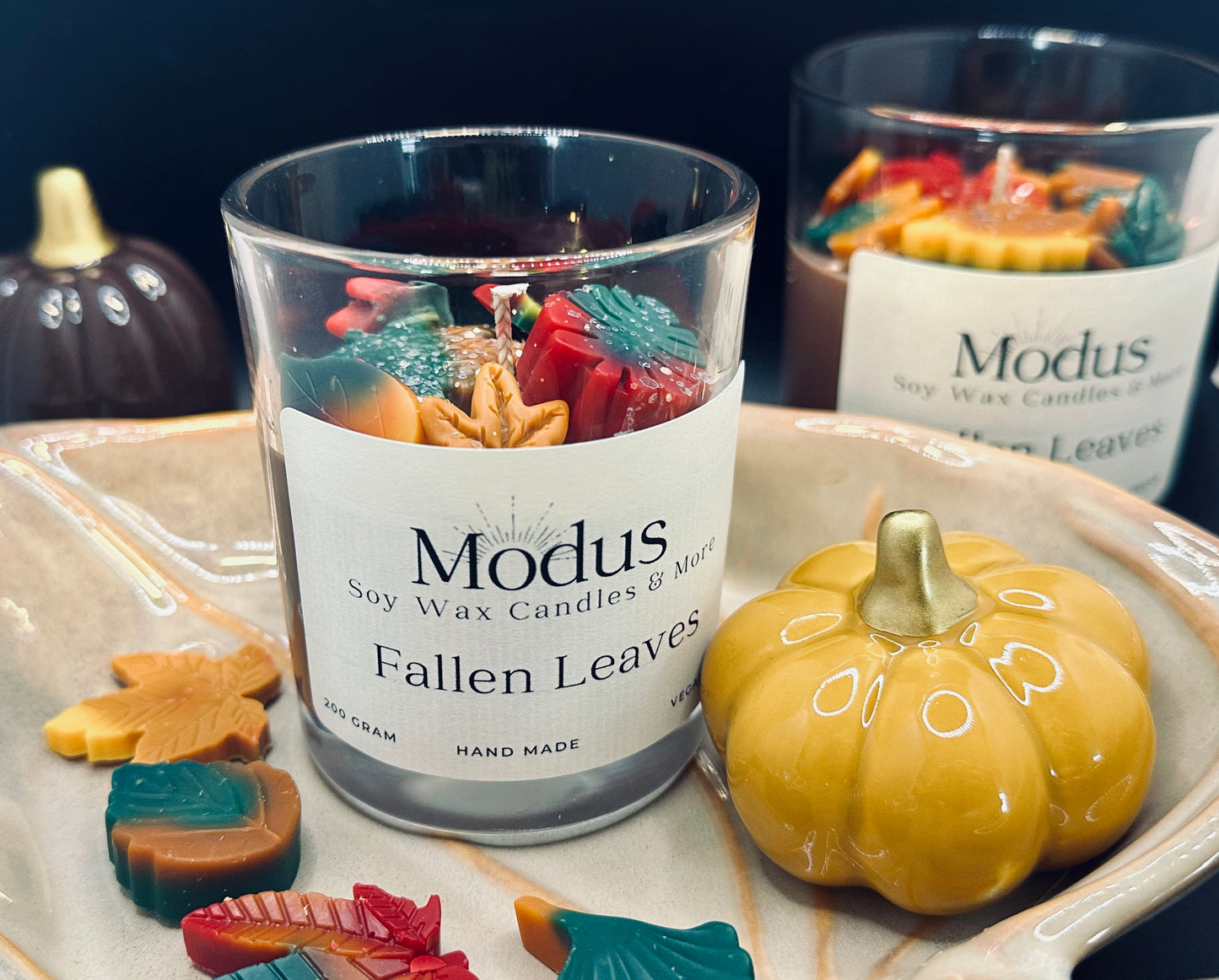 Fallen Leaves Sojawax Kaars - Modus Candles & More