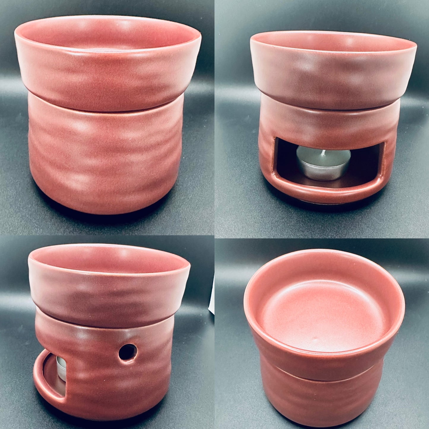 Wax Brander bordeaux rood met minimalistisch design - Modus Candles & More