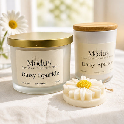 Daisy Sparkle sojawas geurkaars.