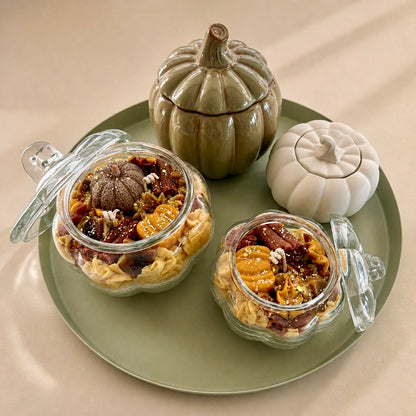 Pumpkin Spice en Kaneel sojawas geurkaars. - Modus Candles & More