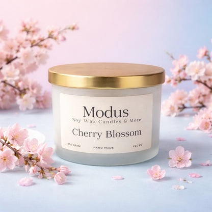 Cherry Blossom Sojawas Kaars - Modus Candles & More