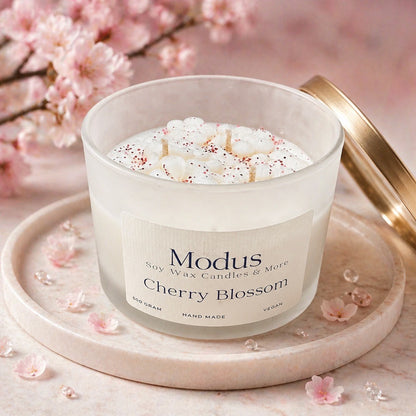 Cherry Blossom Sojawas Kaars - Modus Candles & More