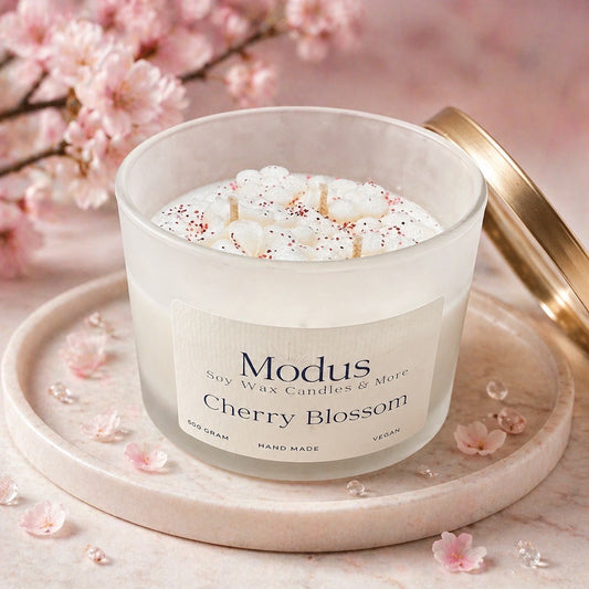 Cherry Blossom Sojawas Kaars - Modus Candles & More
