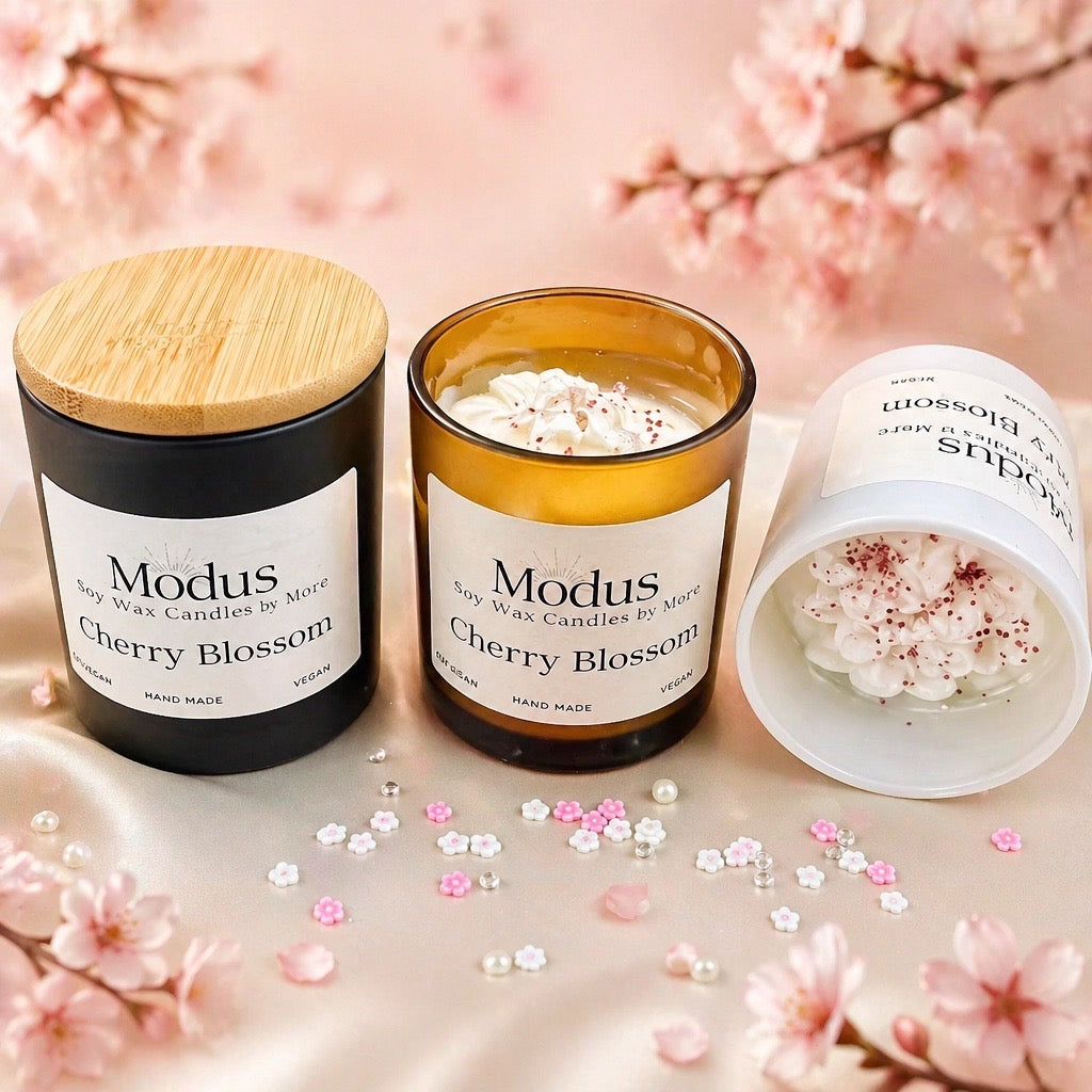 Cherry Blossom Sojawas Kaars - Modus Candles & More