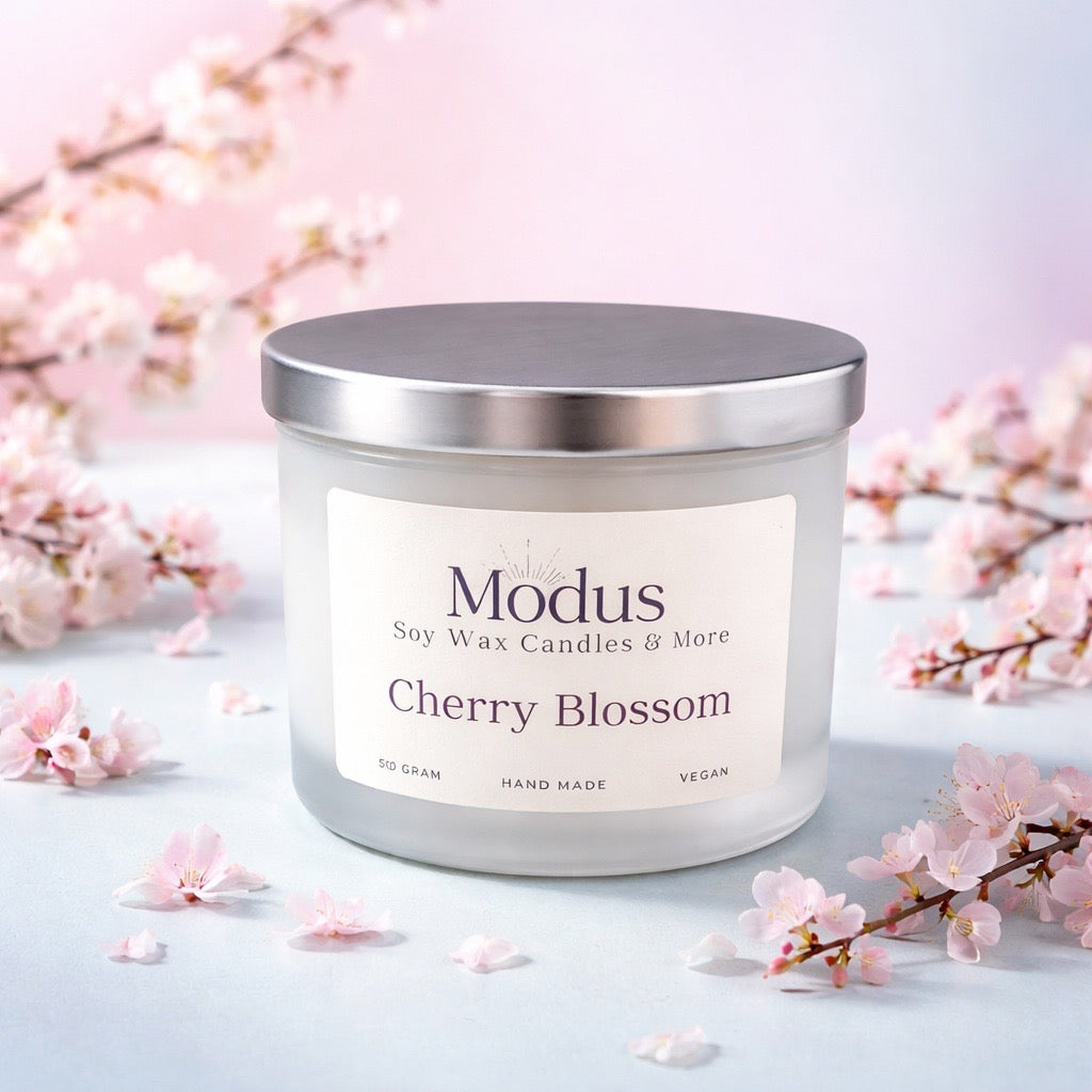 Cherry Blossom Sojawas Kaars - Modus Candles & More