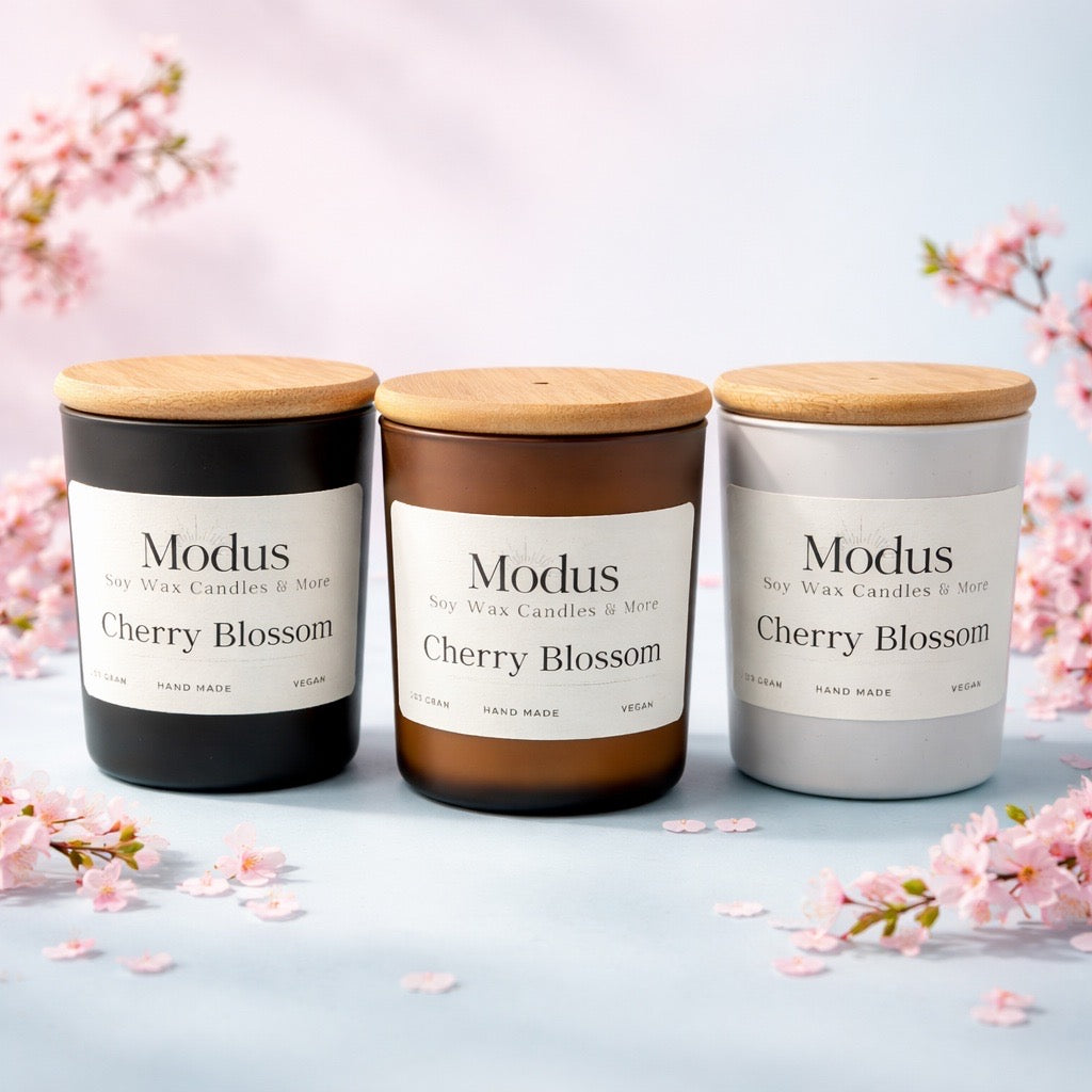 Cherry Blossom Sojawas Kaars - Modus Candles & More
