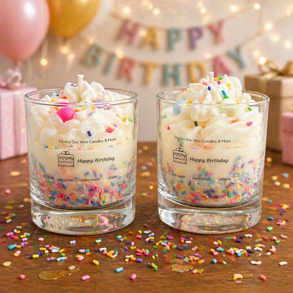 Happy Birthday Sojawas geurkaars - Modus Candles & More