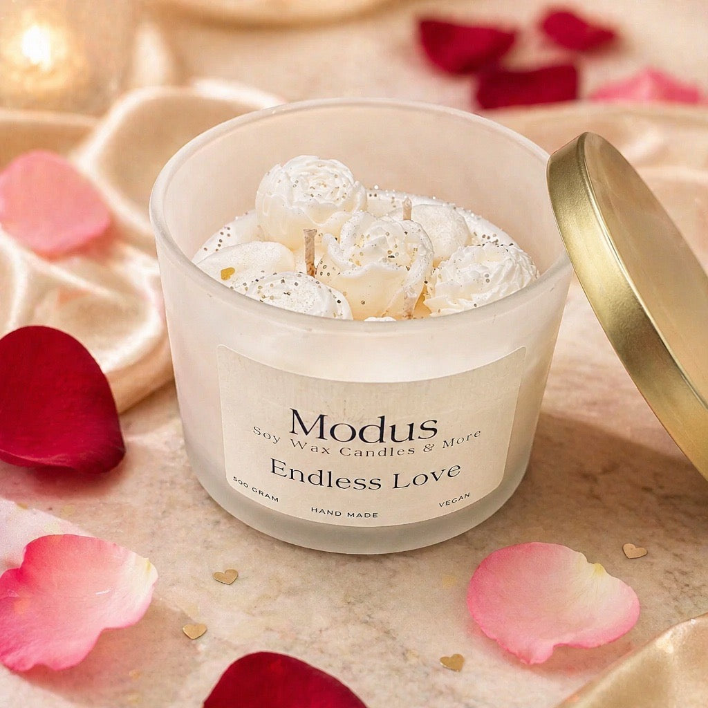 Endless love Sojawas Kaars 500 gram - Modus Candles & More