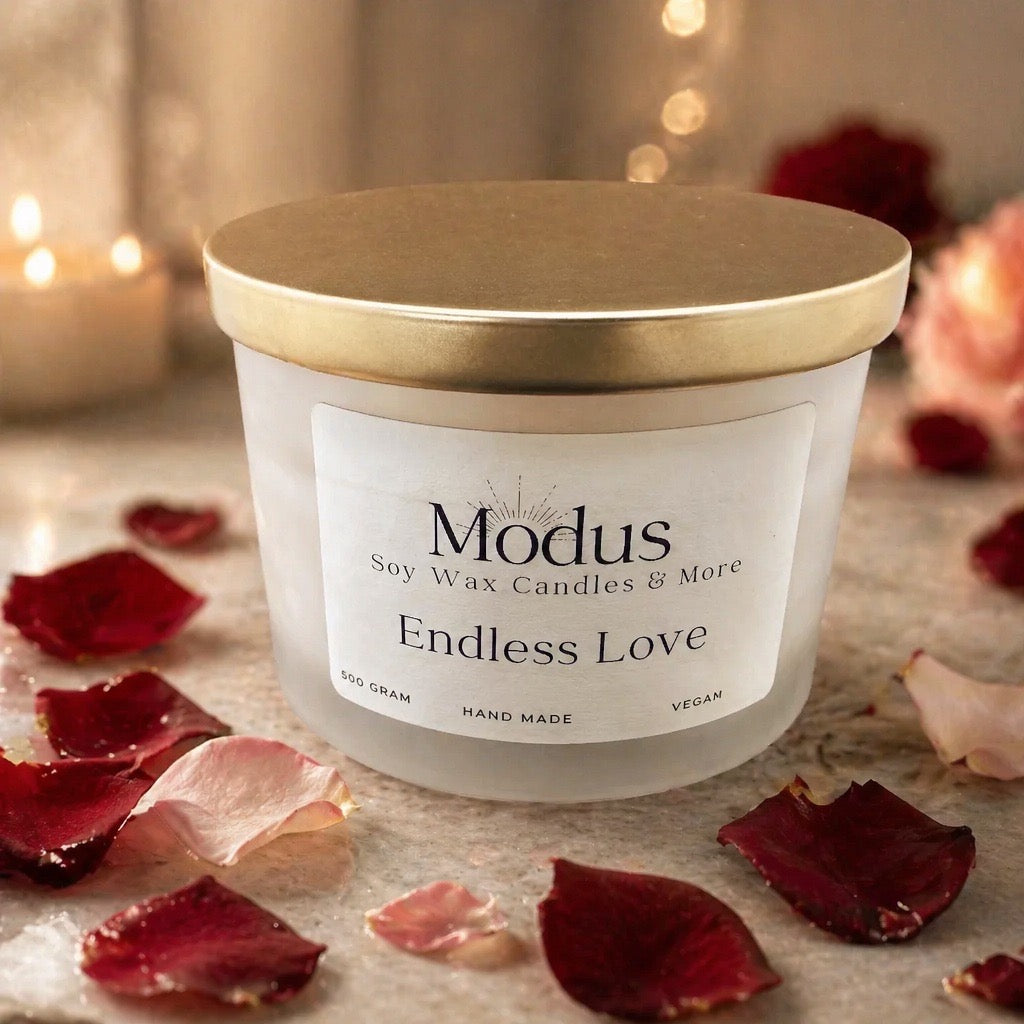 Endless love Sojawas Kaars 500 gram - Modus Candles & More