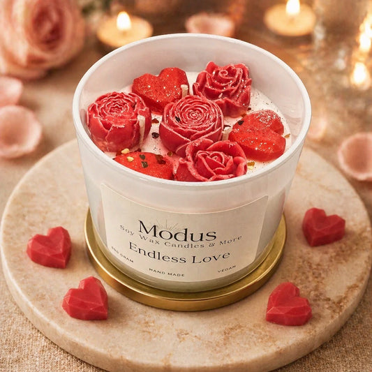 Endless love Sojawas Kaars 500 gram - Modus Candles & More