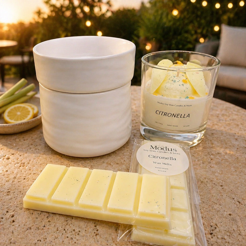 Citronella Sojawas Kaars - Modus Candles & More