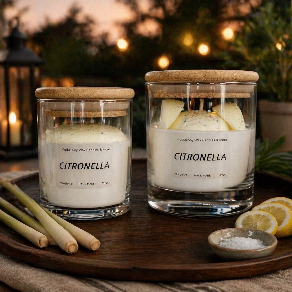 Citronella Sojawas Kaars - Modus Candles & More