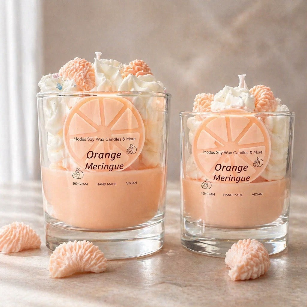Orange Meringue Sojawas Kaars - Modus Candles & More