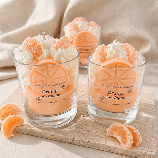 Orange Meringue Sojawas Kaars - Modus Candles & More