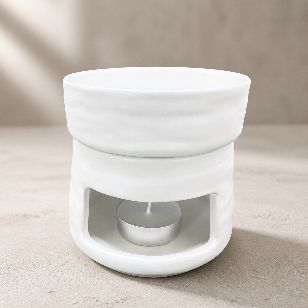 Wax Brander wit met minimalistisch design - Modus Candles & More
