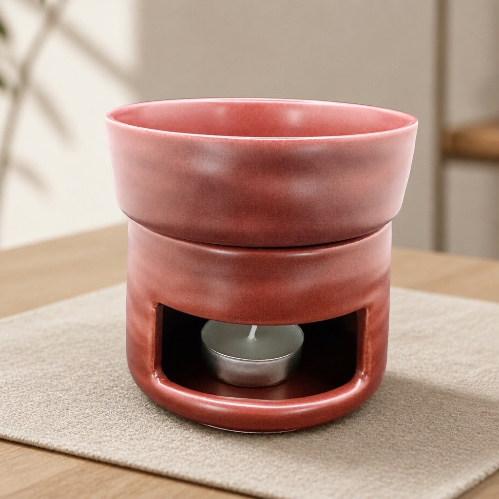 Wax Brander bordeaux rood met minimalistisch design - Modus Candles & More