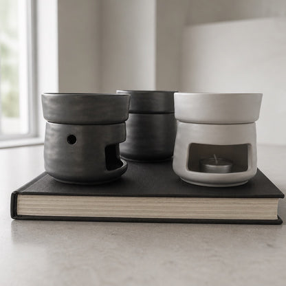 Wax Brander zwart met minimalistisch design - Modus Candles & More