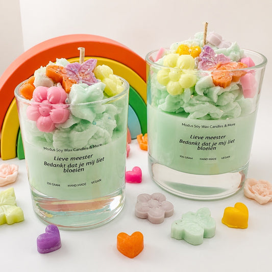 Lieve Juf of Meester Sojawas Kaars - Modus Candles & More