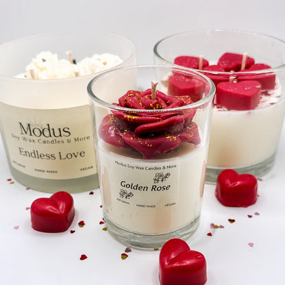 Golden Rose Sojawas geurkaars - Modus Candles & More