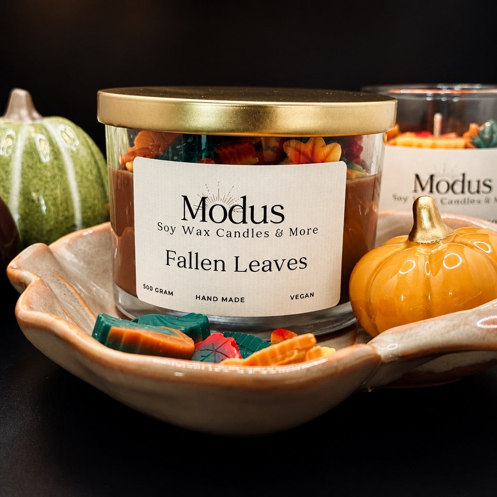 Fallen Leaves Sojawas Kaars - Modus Candles & More