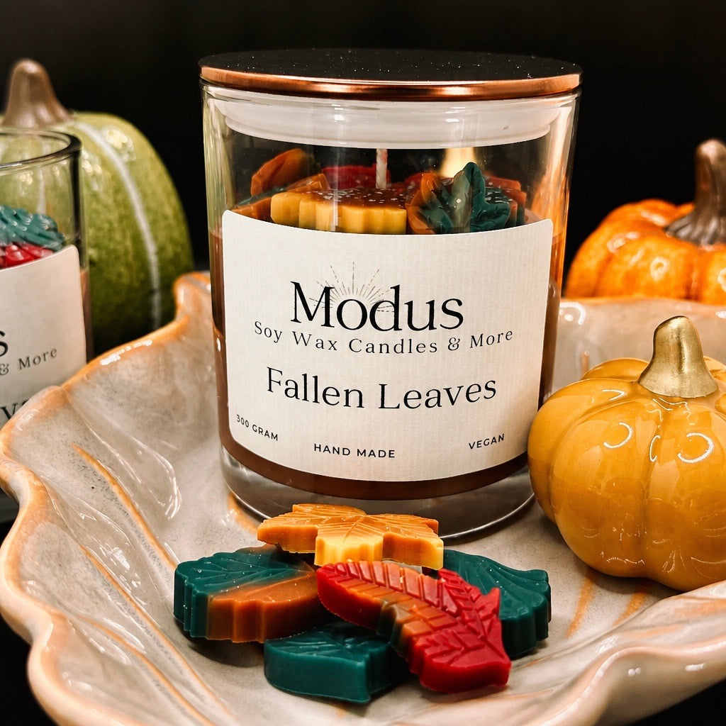 Fallen Leaves Sojawas Kaars - Modus Candles & More