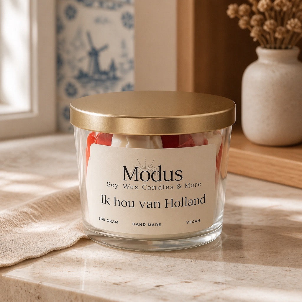 Ik hou van Holland Sojawas Kaars - Modus Candles & More
