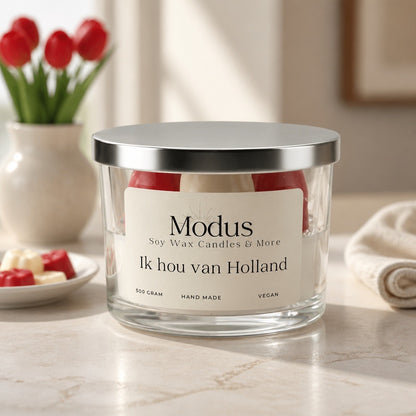 Ik hou van Holland Sojawas Kaars - Modus Candles & More