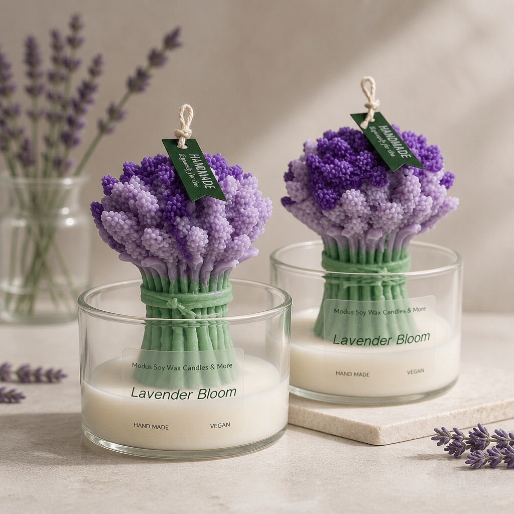 Lavender Bloom sojawas geurkaars - Modus Candles & More