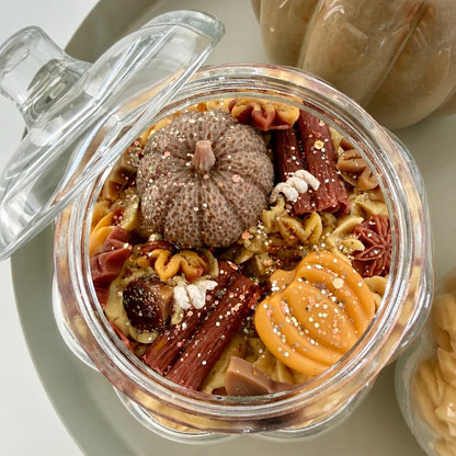 Pumpkin Spice en Kaneel sojawas geurkaars. - Modus Candles & More