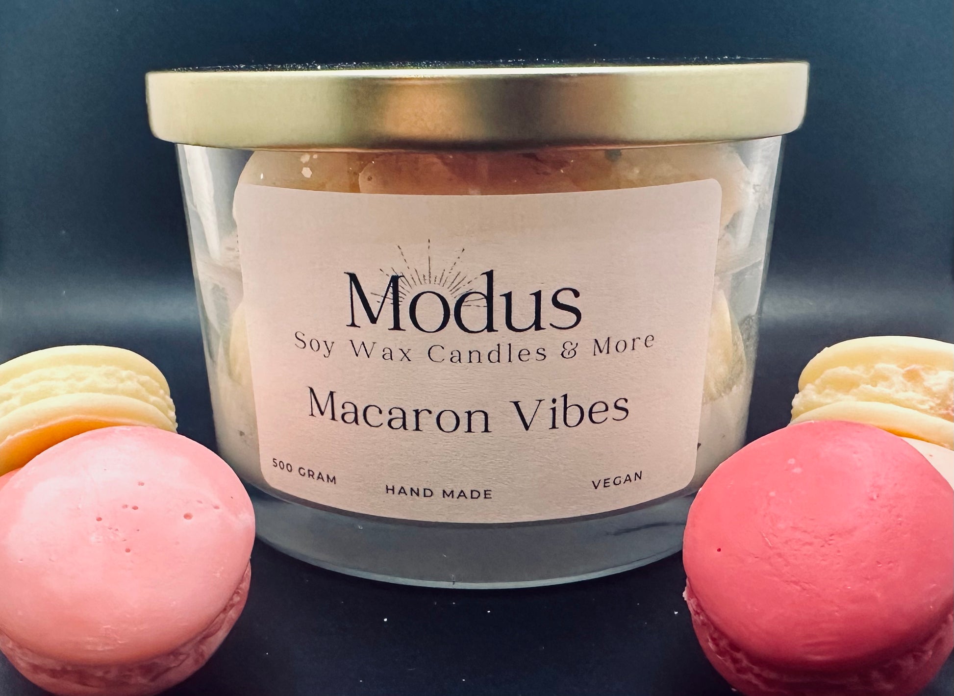 Macaron Vibes Soy Wax Kaars - Modus Candles & More