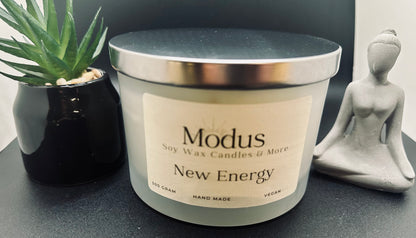 New Energy Soy Wax Candle 500 gram - Modus Candles & More
