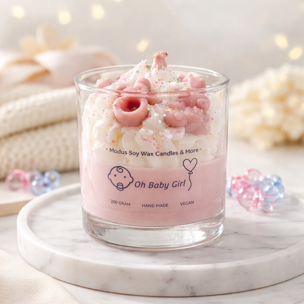Oh Baby (boy/girl) Sojawas geurkaars - Modus Candles & More
