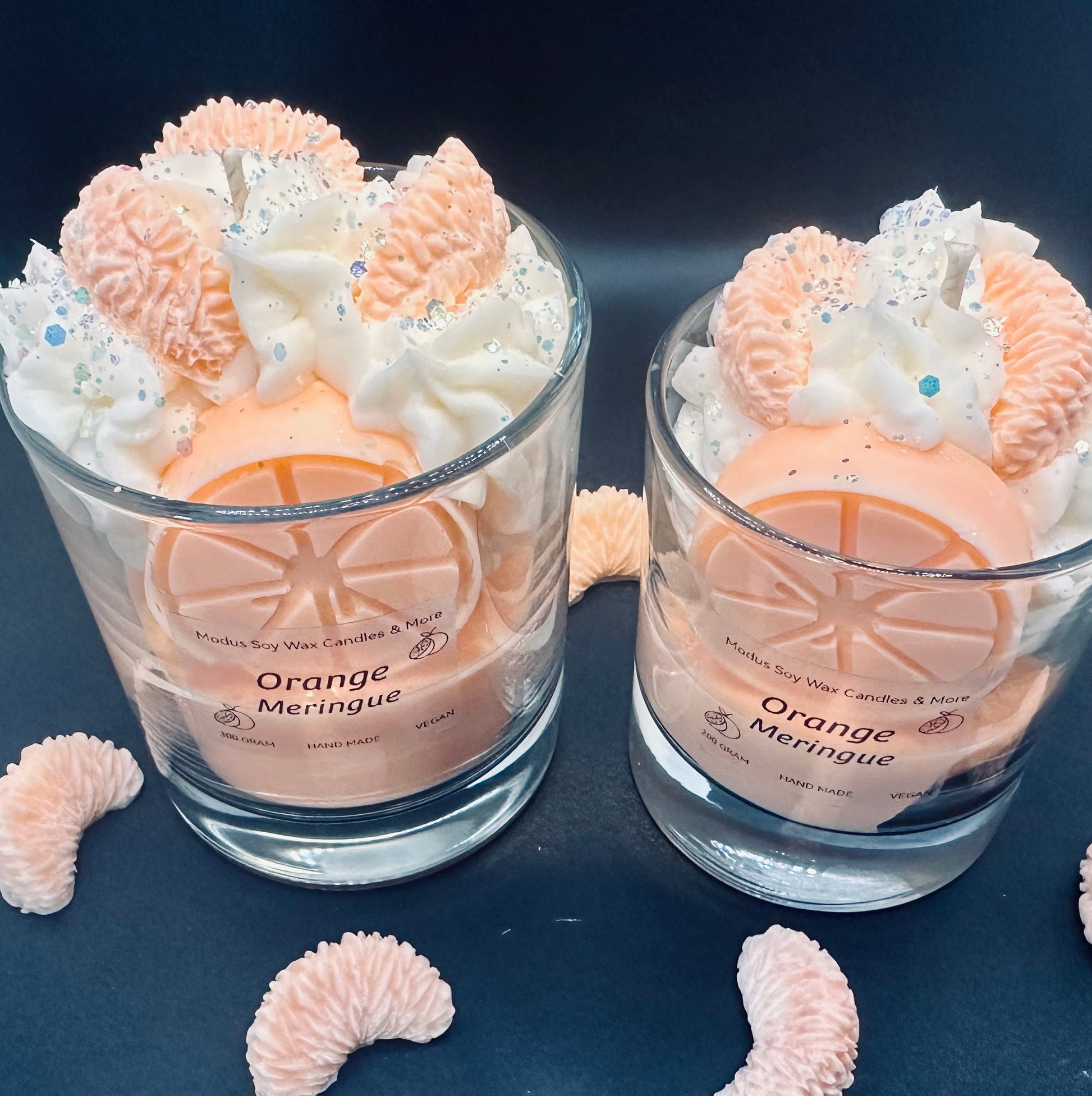 Orange Meringue Soy Wax Kaars - Modus Candles & More