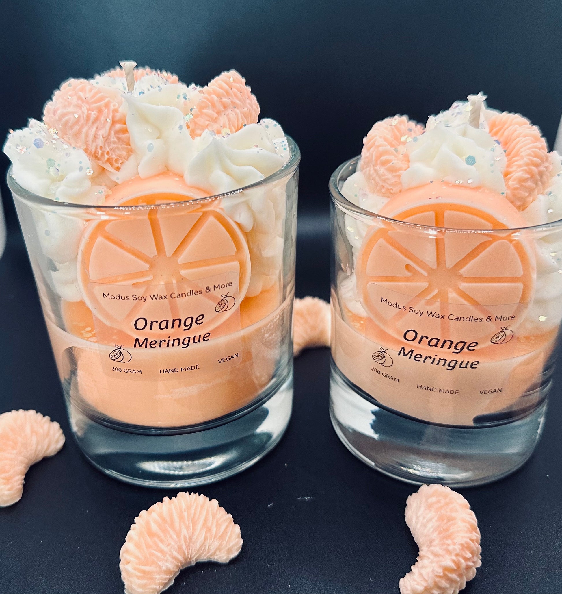 Orange Meringue Soy Wax Kaars - Modus Candles & More