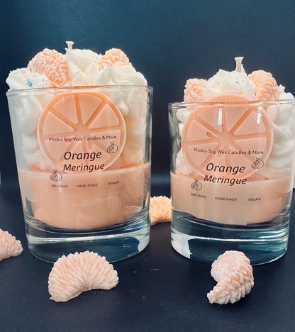 Orange Meringue Soy Wax Kaars - Modus Candles & More