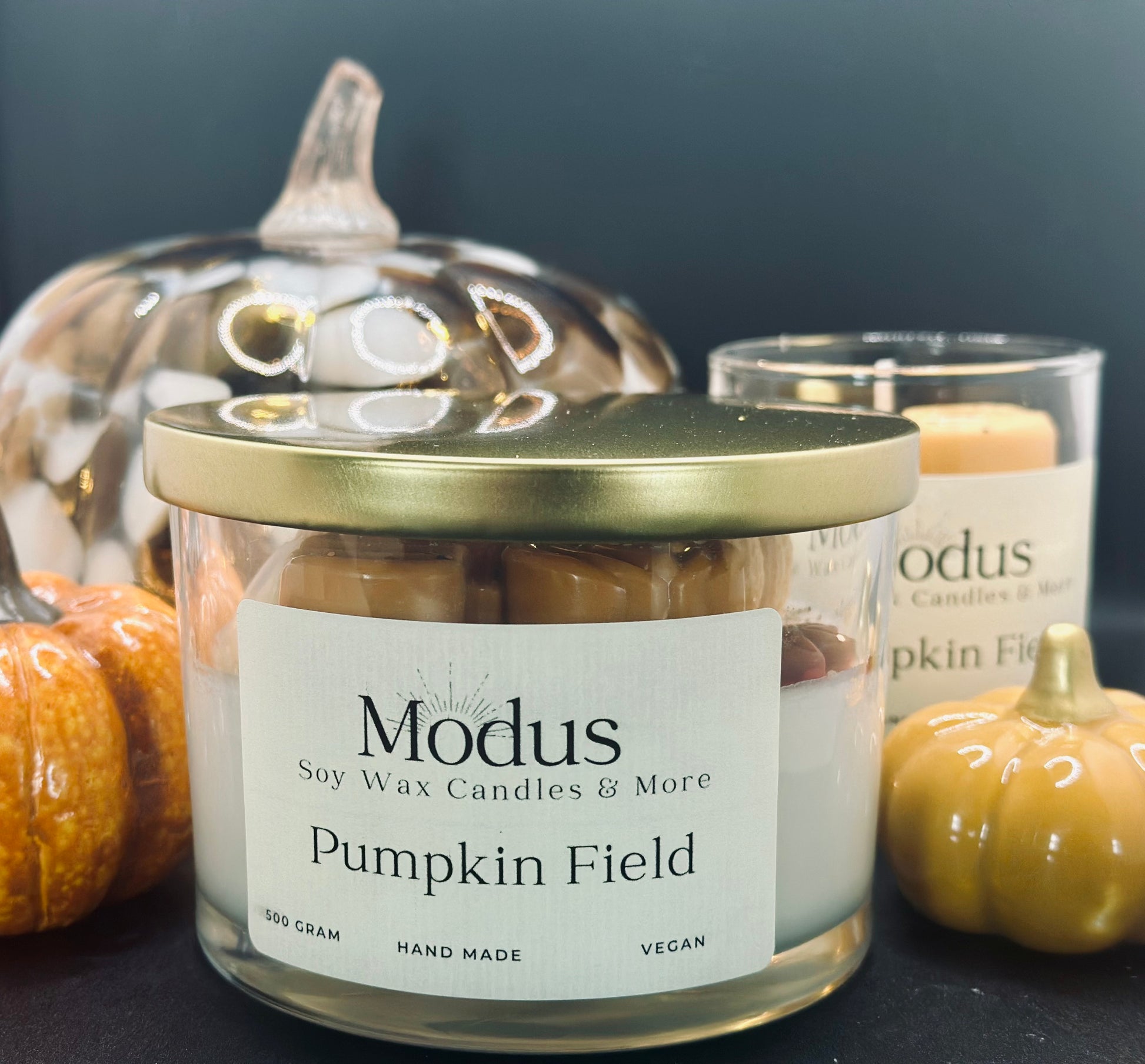 Pumpkin Field Sojawax Kaars - Modus Candles & More