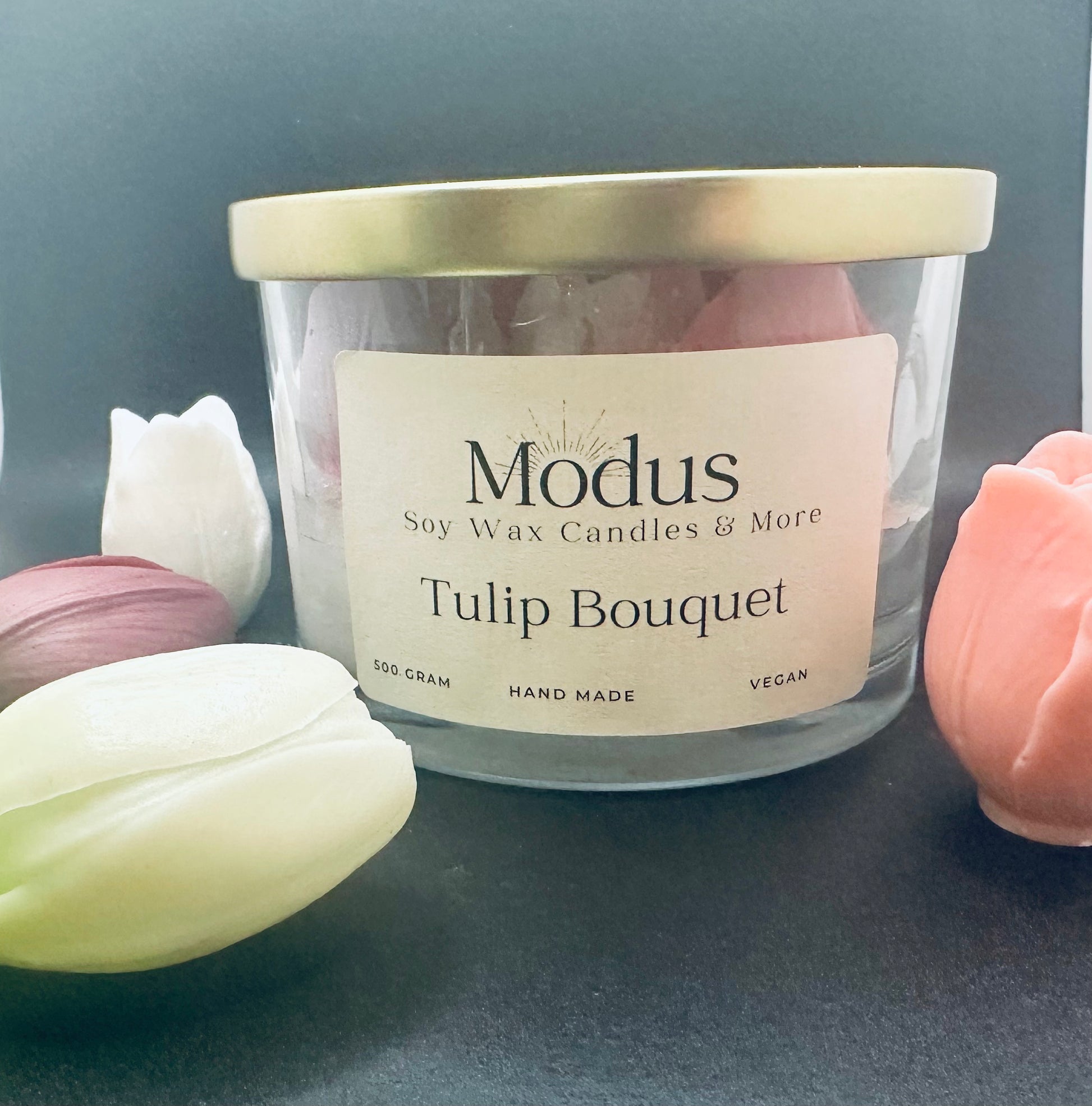 Tulip Bouquet Soy Wax kaars - Modus Candles & More