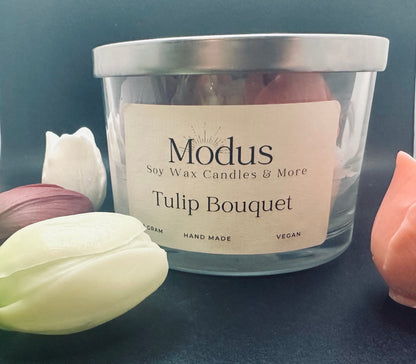 Tulip Bouquet Soy Wax kaars - Modus Candles & More