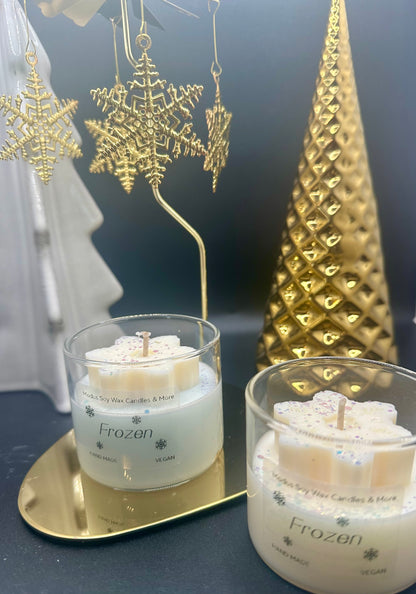Frozen sojawas geurkaars.