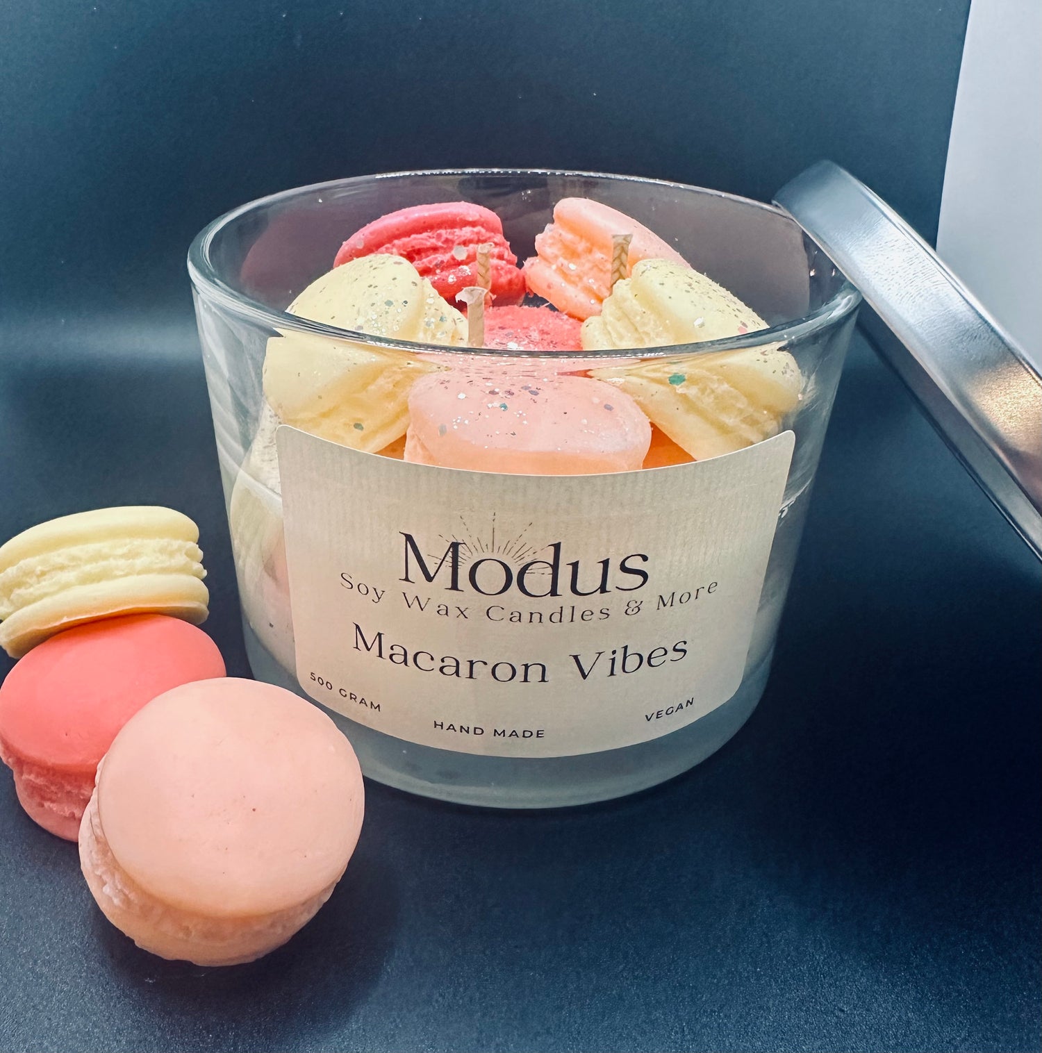 Macaron Vibes Soy Wax Kaars - Modus Candles & More