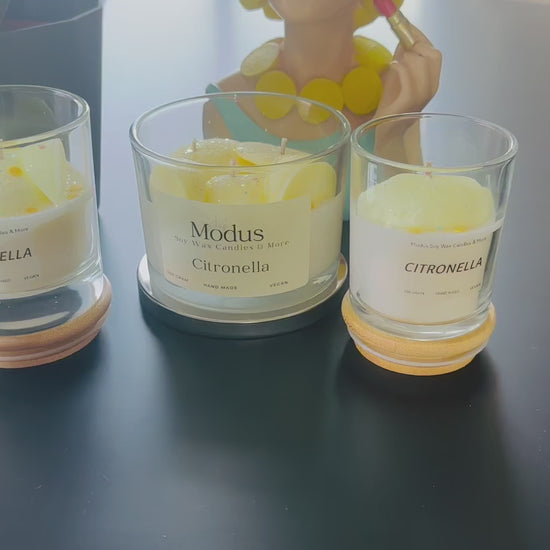 Citronella Soy Wax Kaars - Modus Candles & More