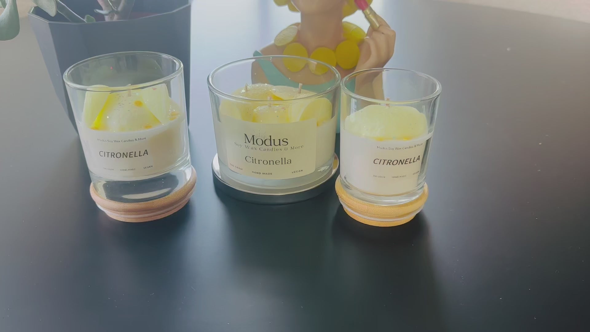 Citronella Soy Wax Kaars - Modus Candles & More