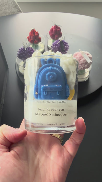Geslaagd sojawas geurkaars