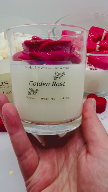 Golden Rose Sojawas geurkaars