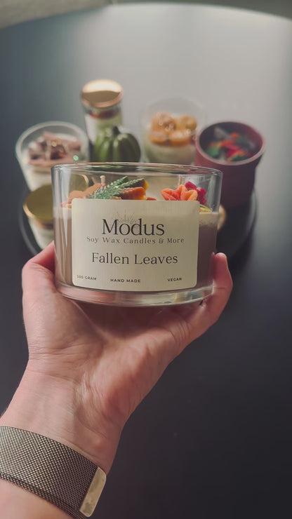 Fallen Leaves Sojawax Kaars